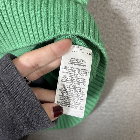 NWT Polo Ralph Lauren Men's XL Green Ribbed Cotton Knit Crewneck Sweater $145 - Picture 4 of 8